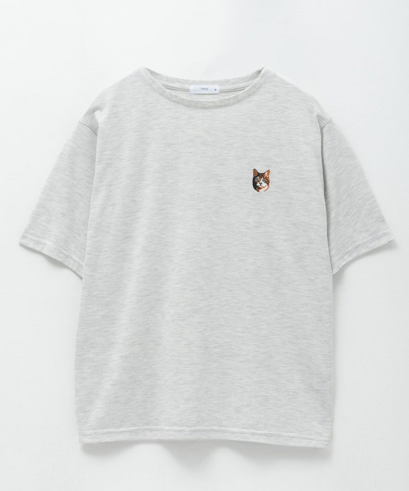 nAvy  ネコ刺繍Tシャツ レディース メール便 対応商品商品画像-23