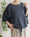 nAvy SARARI 裾スピンドルTシャツ レディース メール便 対応商品商品サムネイル-1