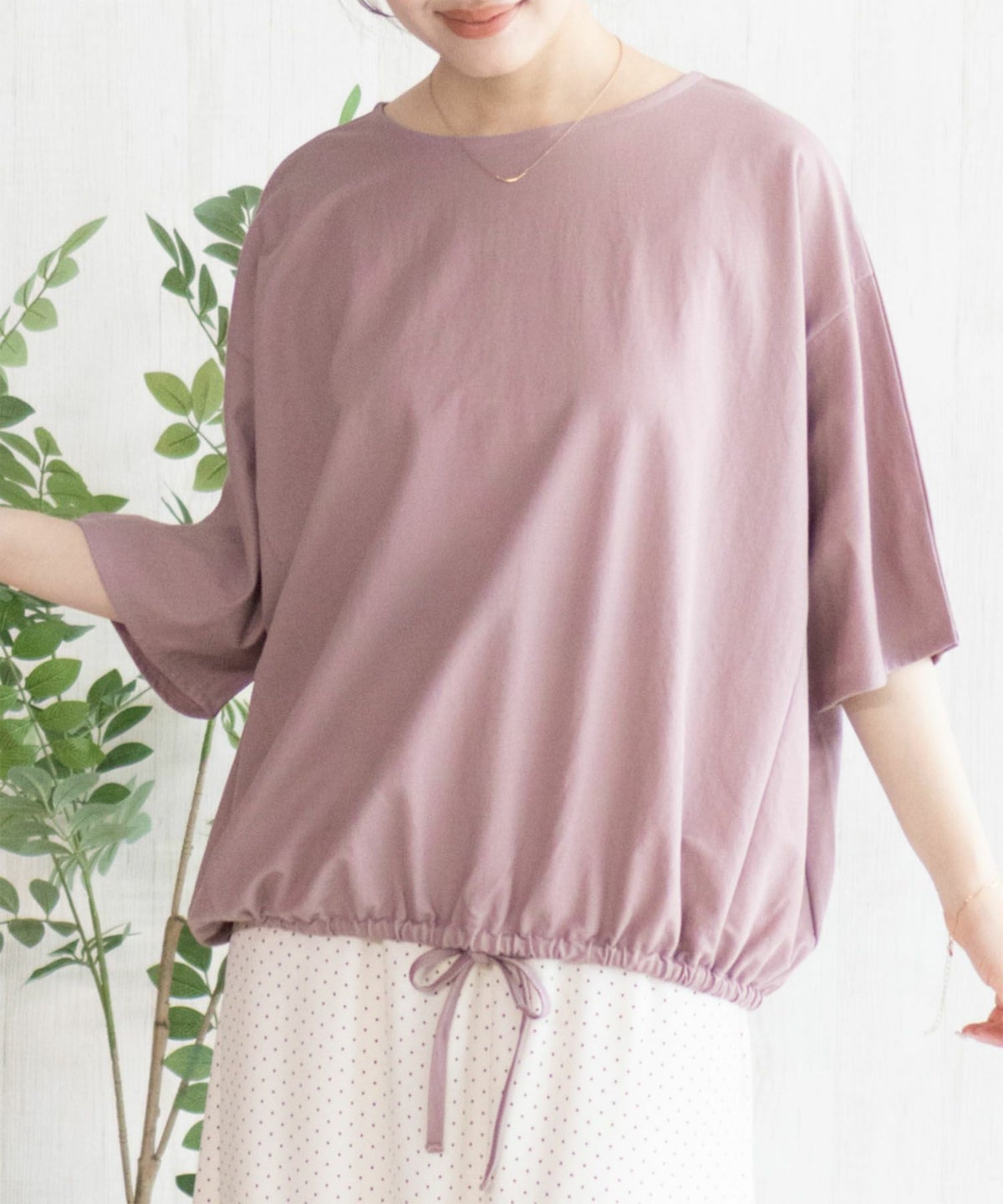 nAvy SARARI 裾スピンドルTシャツ レディース ネコポス 対応商品