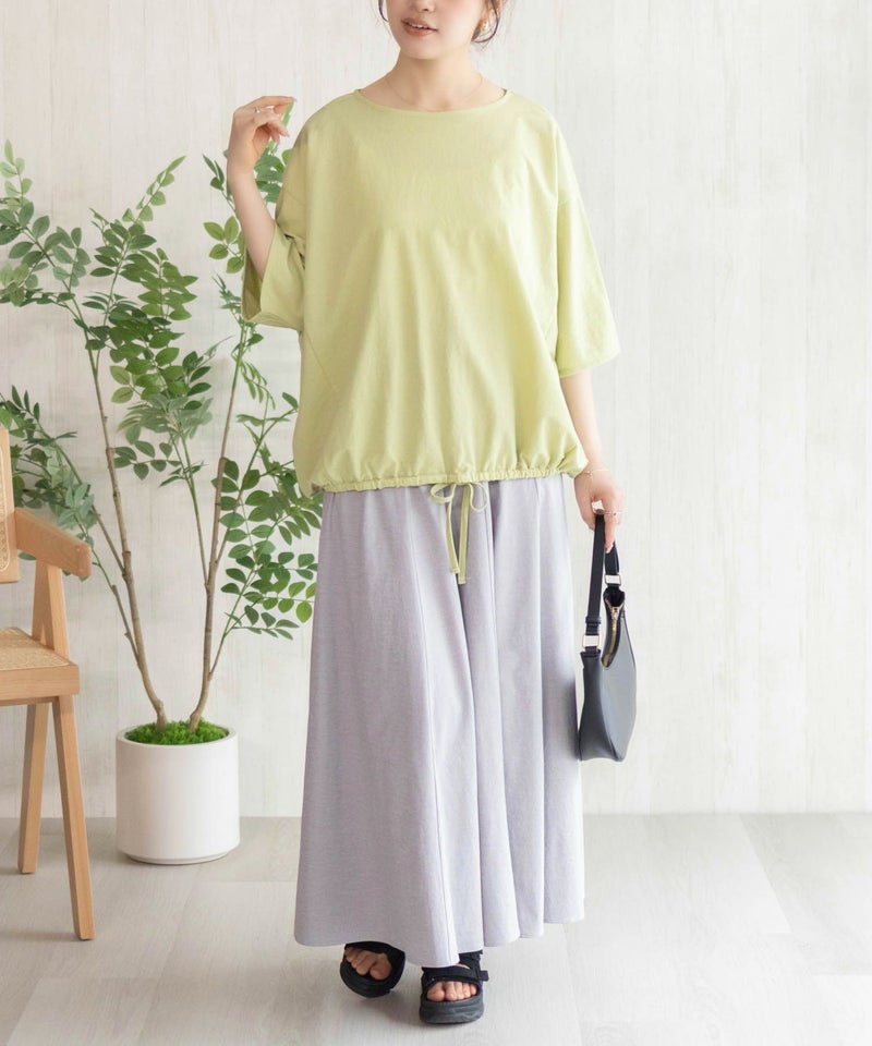 nAvy SARARI 裾スピンドルTシャツ レディース メール便 対応商品商品画像-18