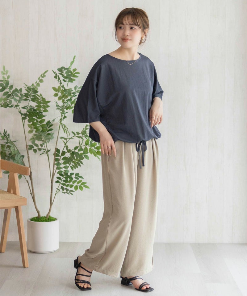 nAvy SARARI 裾スピンドルTシャツ レディース メール便 対応商品商品画像-35