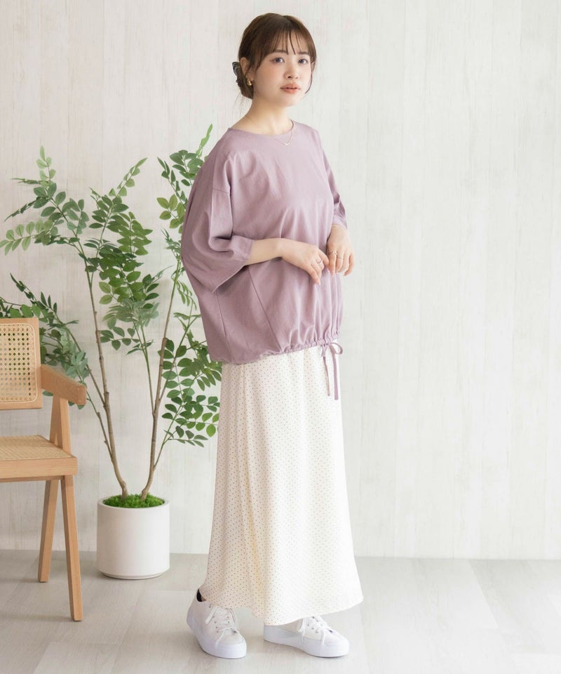 nAvy SARARI 裾スピンドルTシャツ レディース メール便 対応商品商品画像-36