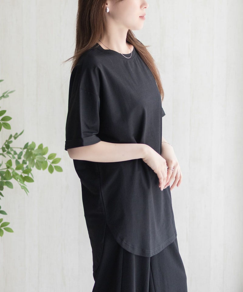 nAvy SARARI チュニック丈Tシャツ レディース メール便 対応商品商品画像-9