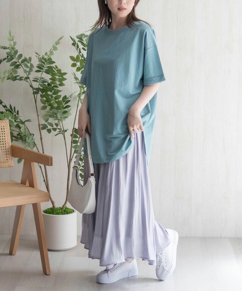 nAvy SARARI チュニック丈Tシャツ レディース メール便 対応商品商品画像-21