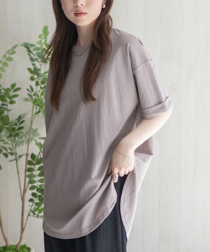 nAvy  SARARI チュニック丈Tシャツ レディース メール便 対応商品商品画像-22