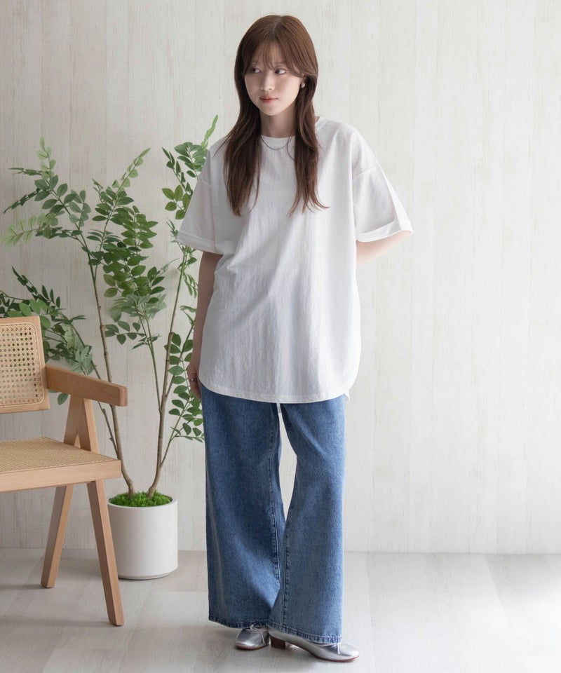 nAvy SARARI チュニック丈Tシャツ レディース メール便 対応商品商品画像-38