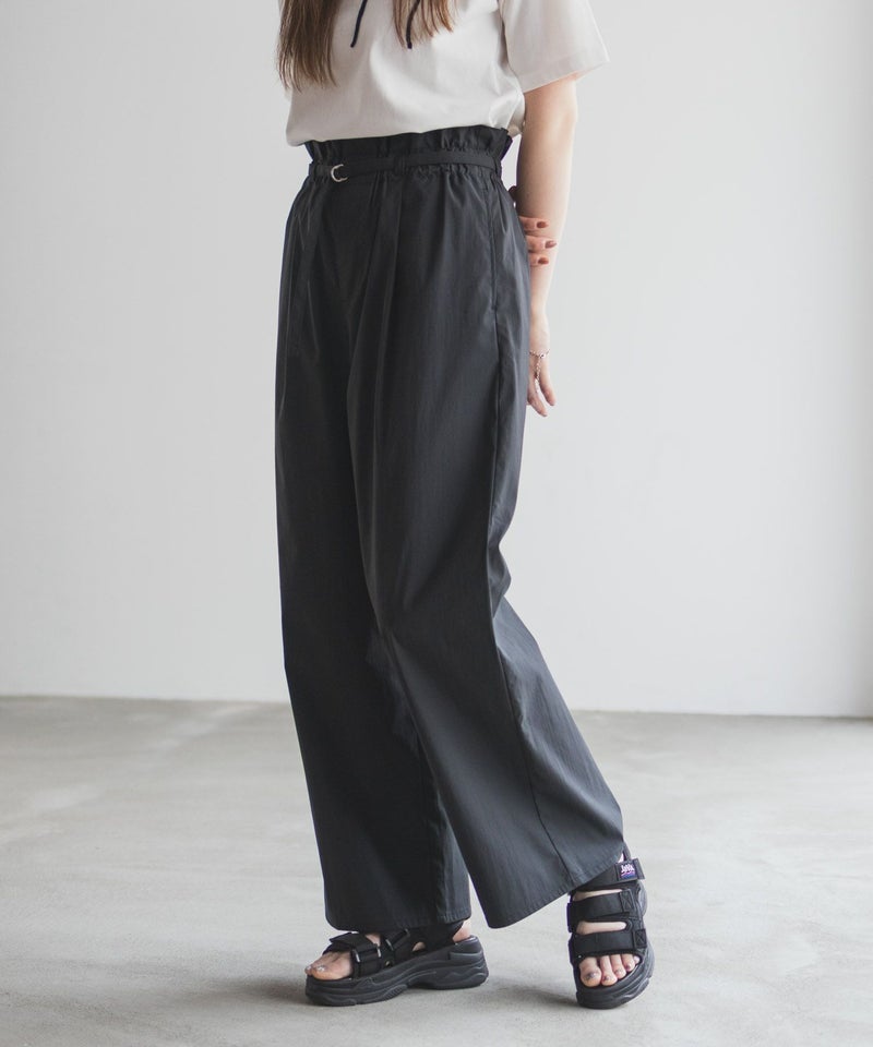 nAvy  SARARI ベルト付きハイウエストパンツ レディース商品画像-5