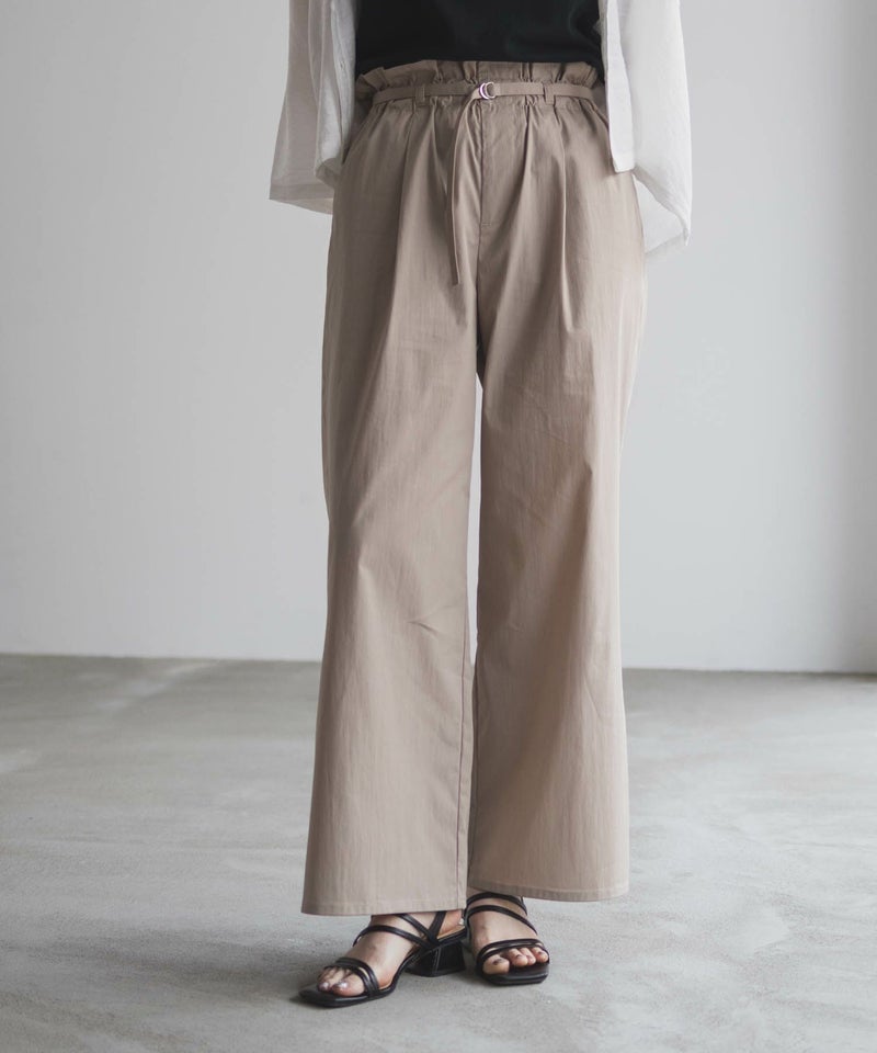 nAvy SARARI ベルト付きハイウエストパンツ レディース商品画像-14