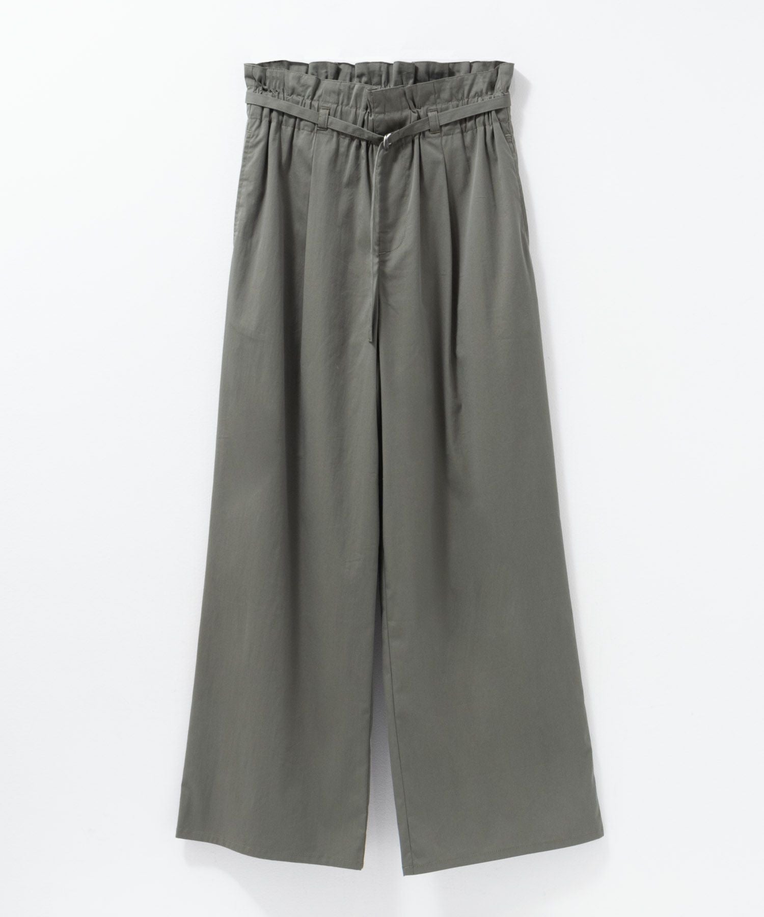 nAvy SARARI ベルト付きハイウエストパンツ レディース