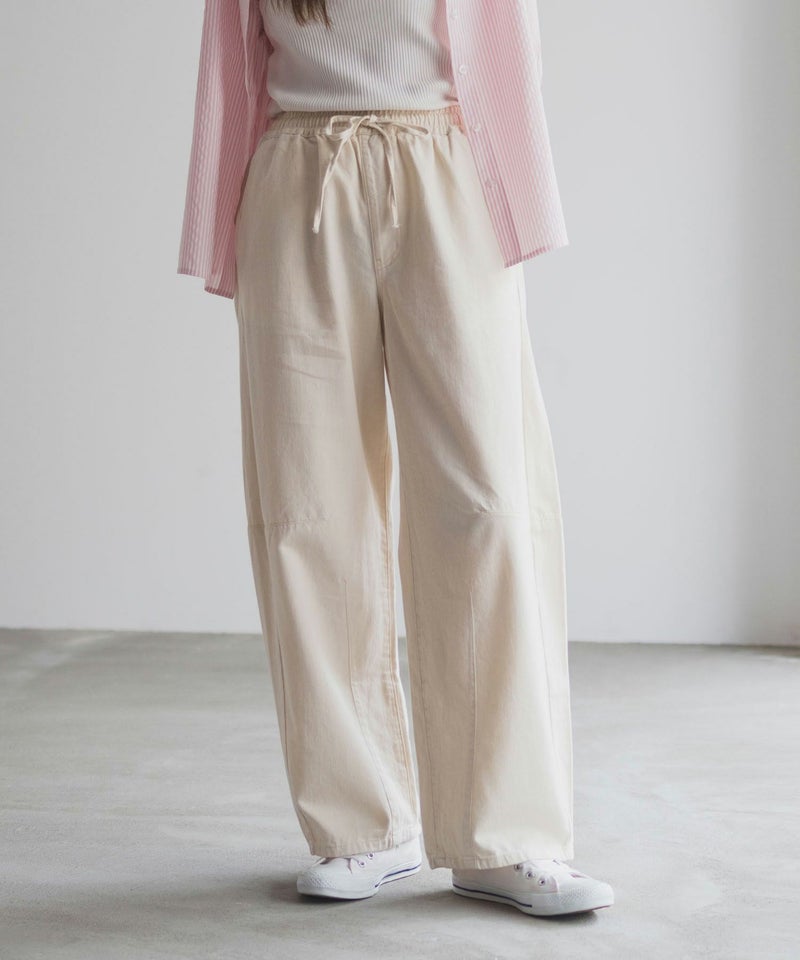 nAvy  ソフトツイルイージーカーブパンツ レディース商品画像-2