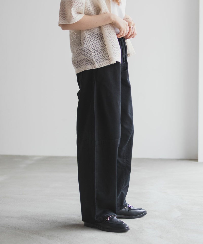 nAvy  ソフトツイルイージーカーブパンツ レディース商品画像-5