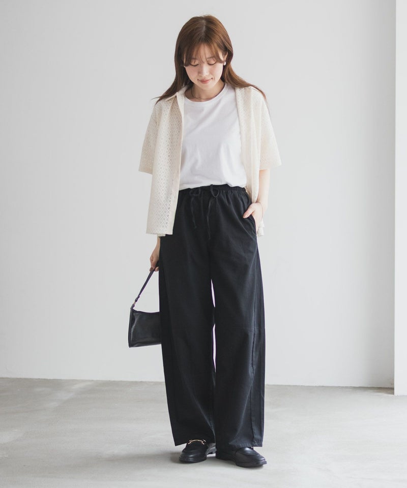 nAvy ソフトツイルイージーカーブパンツ レディース商品画像-9