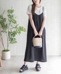 nAvy ポリツイルキャミワンピースアンサンブル レディース