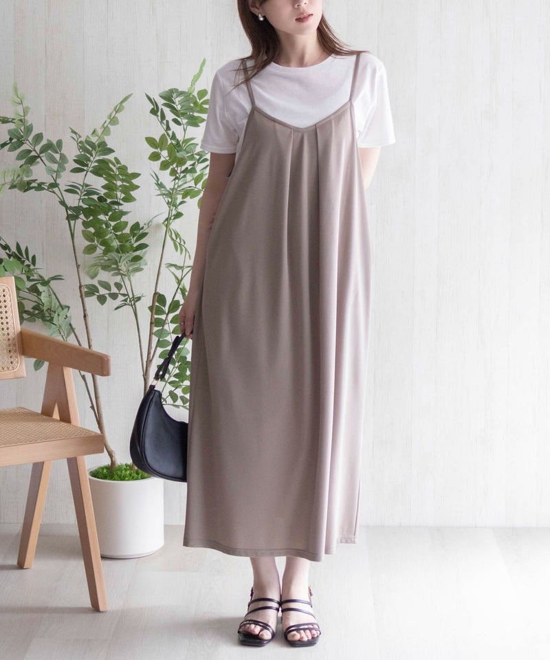 nAvy ポリツイルキャミワンピースアンサンブル レディース商品画像-3