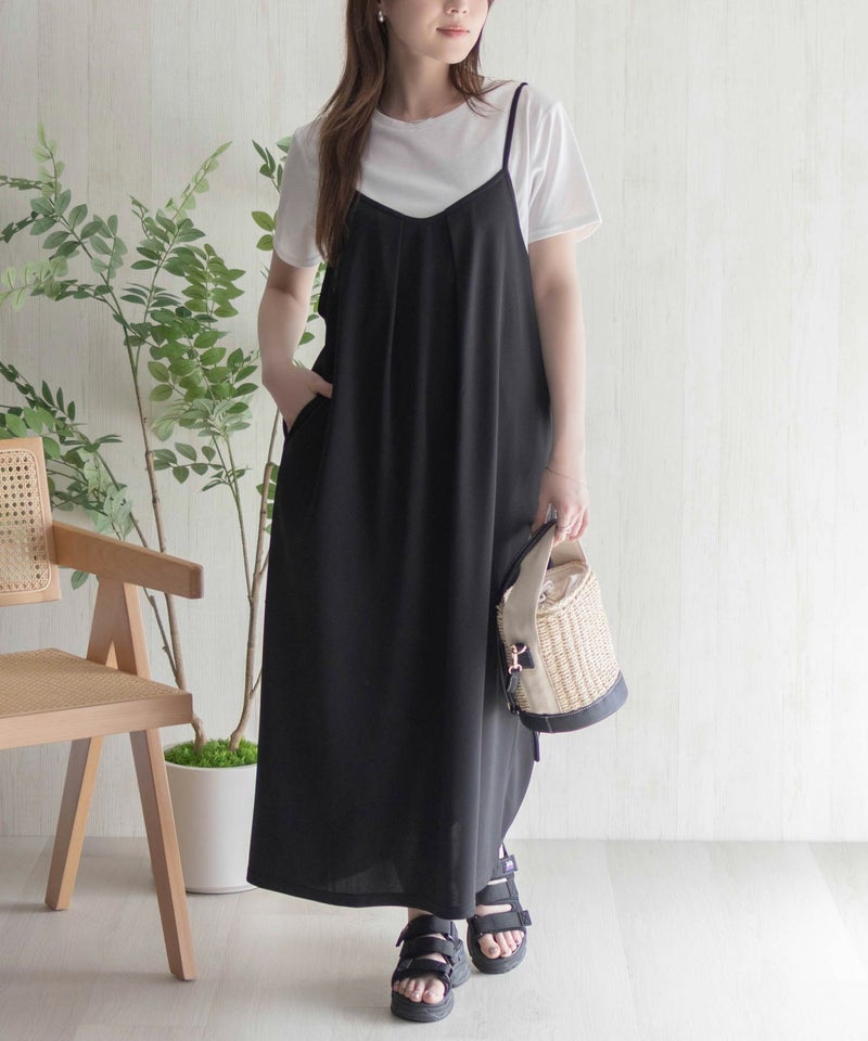 nAvy  ポリツイルキャミワンピースアンサンブル レディース商品画像-10