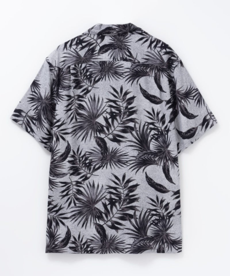 NAVY  SARARI レーヨンアロハプリントシャツ メンズ商品画像-4