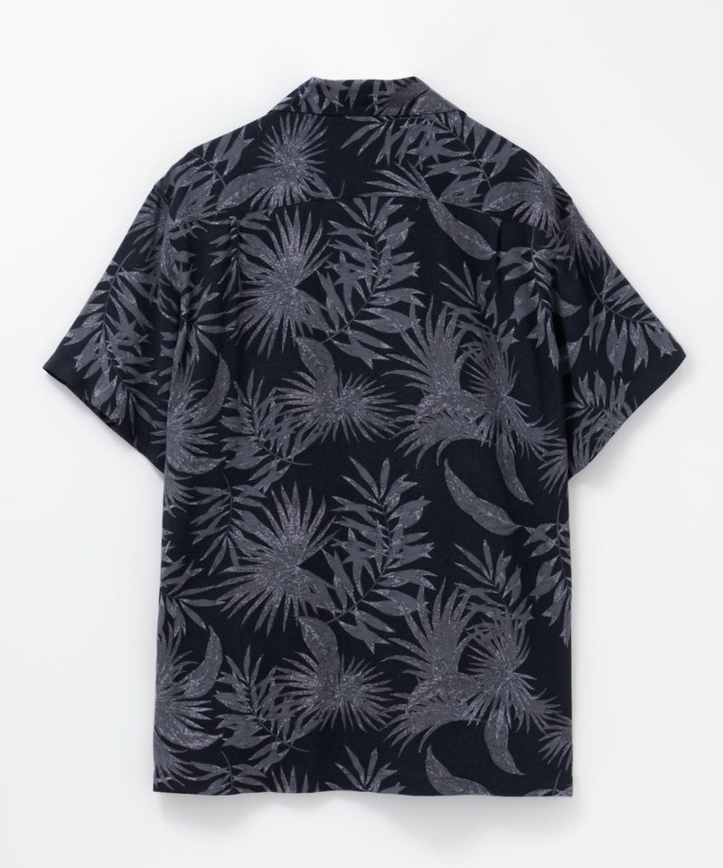 NAVY SARARI レーヨンアロハプリントシャツ メンズ商品画像-6
