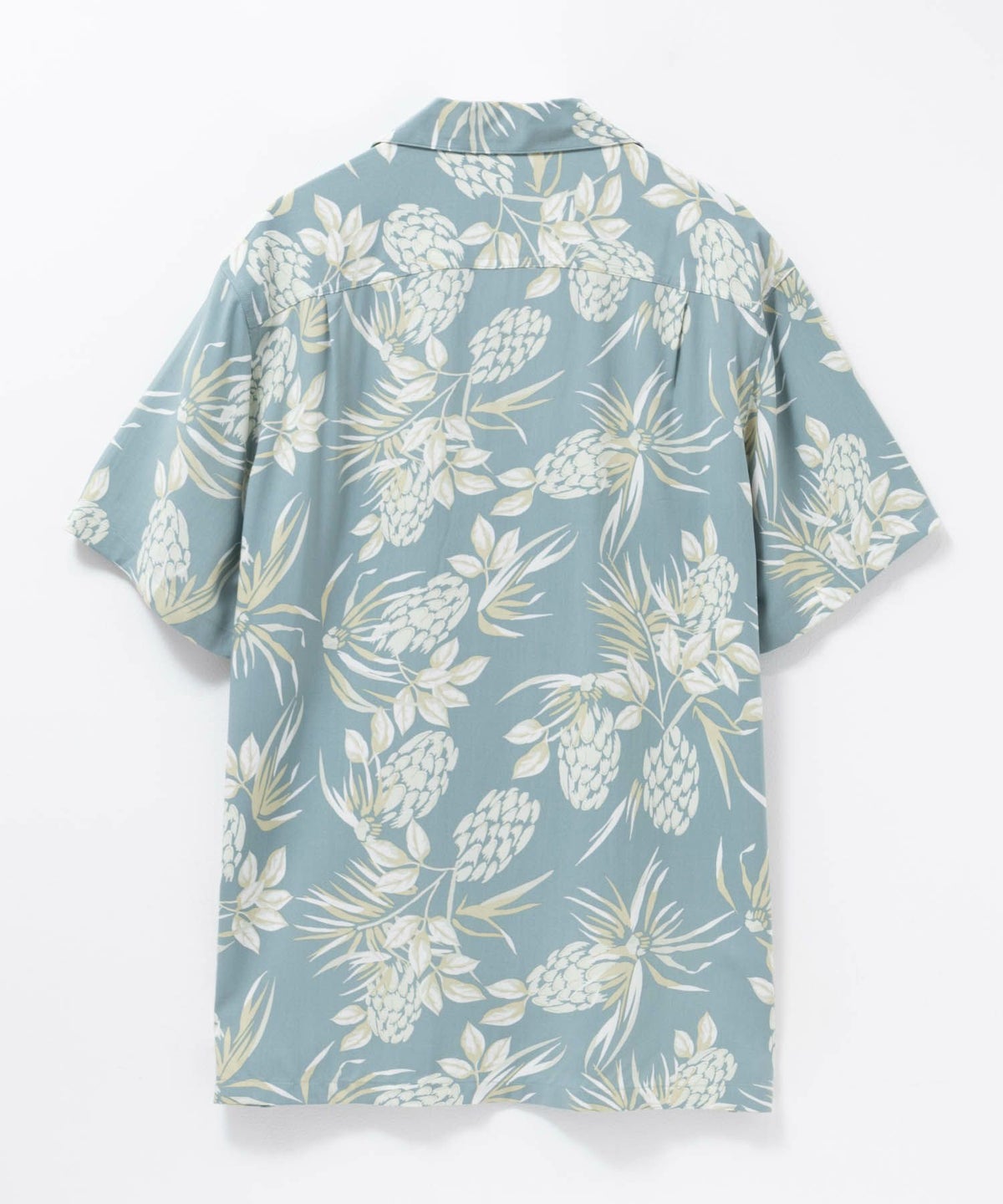 NAVY SARARI レーヨンアロハプリントシャツ メンズ