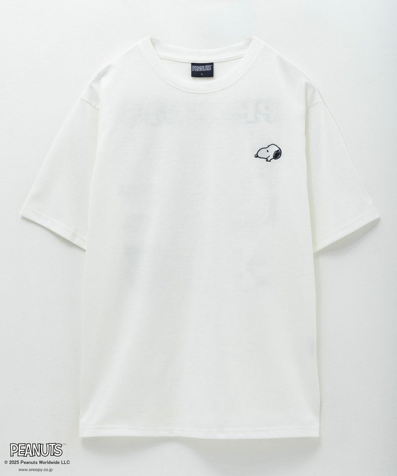 PEANUTS SNOOPY ロゴサガラ刺繍Tシャツ メンズ メール便 対応商品商品画像-4
