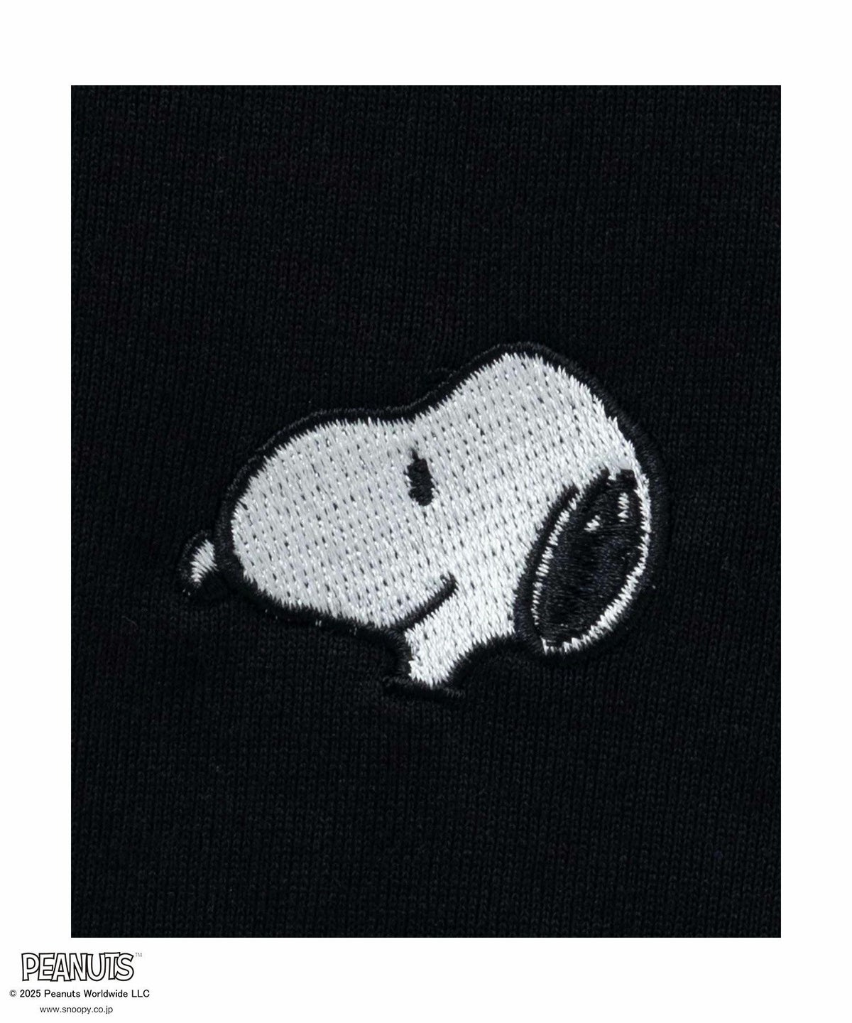 PEANUTS SNOOPY ロゴサガラ刺繍Tシャツ メンズ ネコポス 対応商品