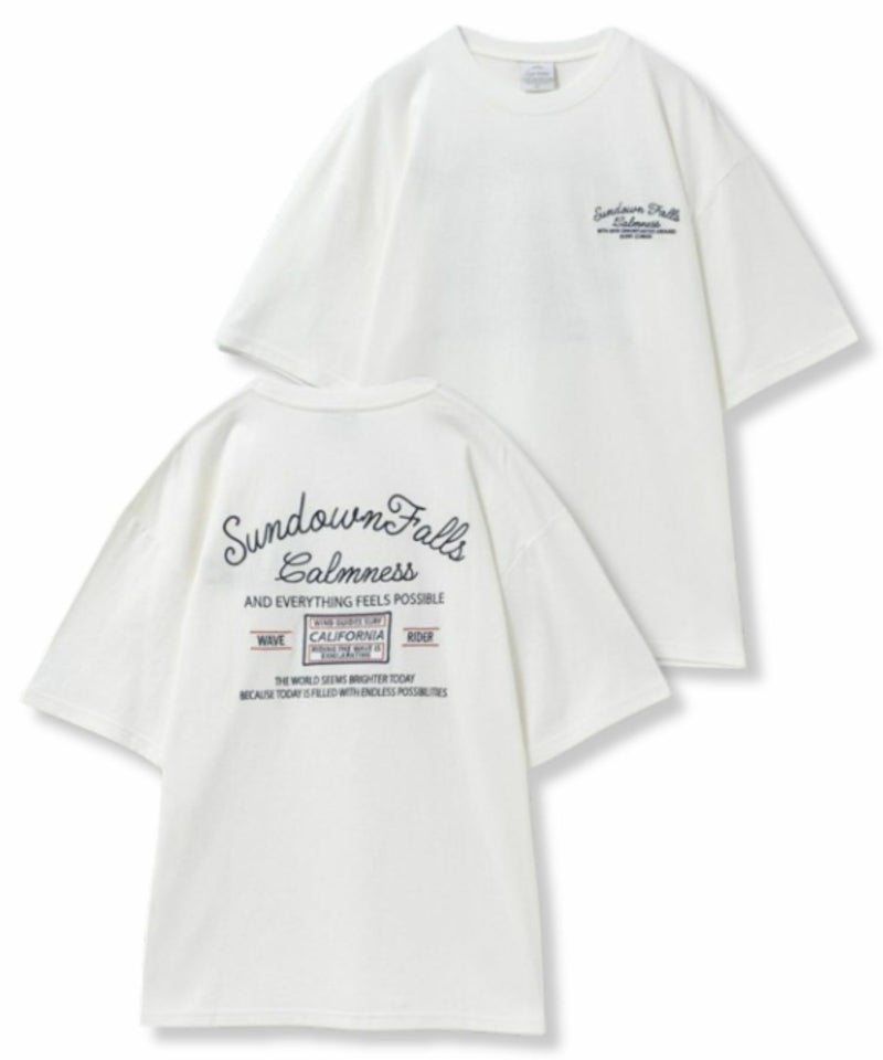 天竺サーフ刺繍Tシャツ メンズ メール便 対応商品商品画像-1