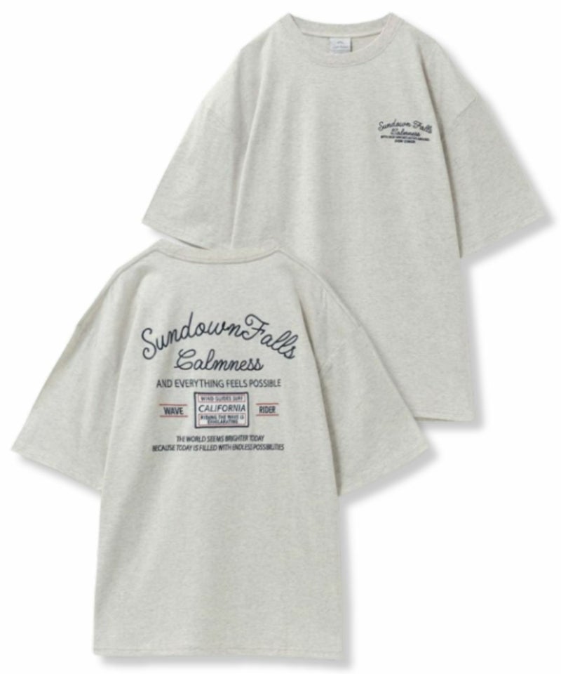 天竺サーフ刺繍Tシャツ メンズ メール便 対応商品商品画像-2