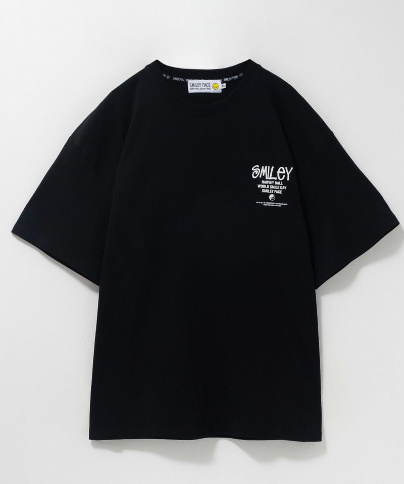 SMILEY FACE ワッペンTシャツ メンズ メール便 対応商品商品画像-4