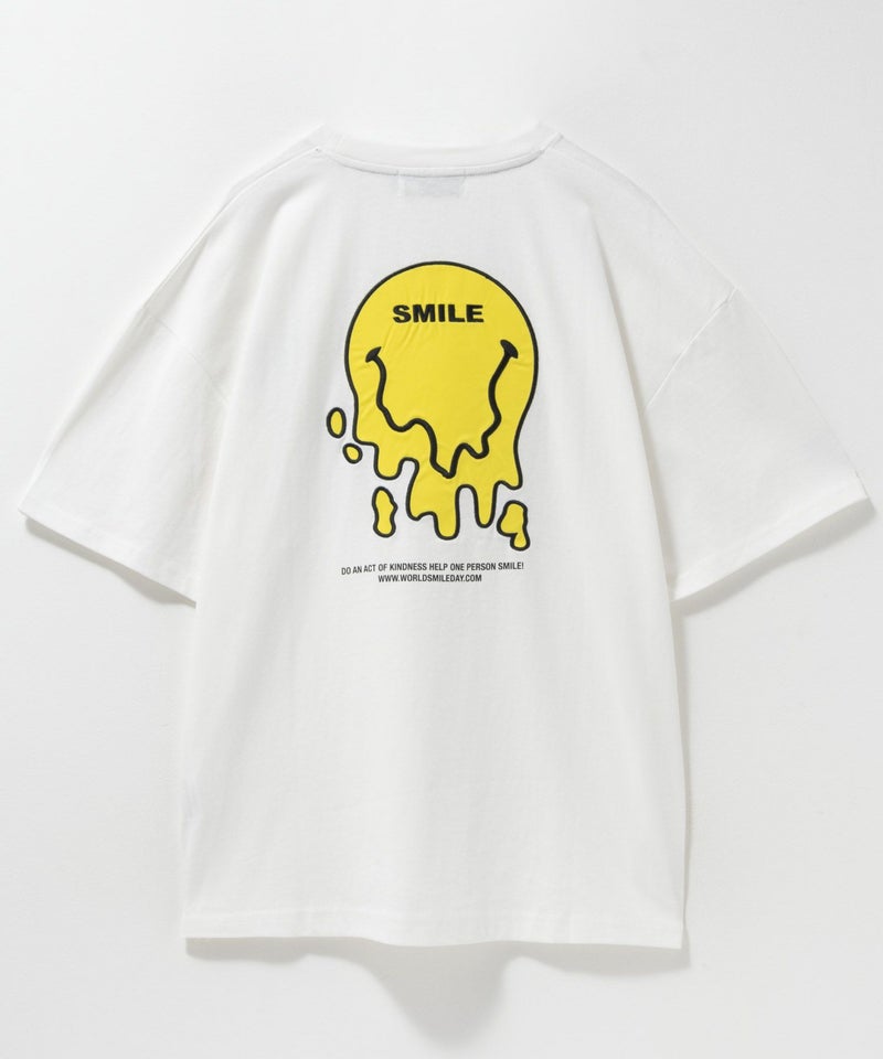 SMILEY FACE ワッペンTシャツ メンズ メール便 対応商品商品画像-5