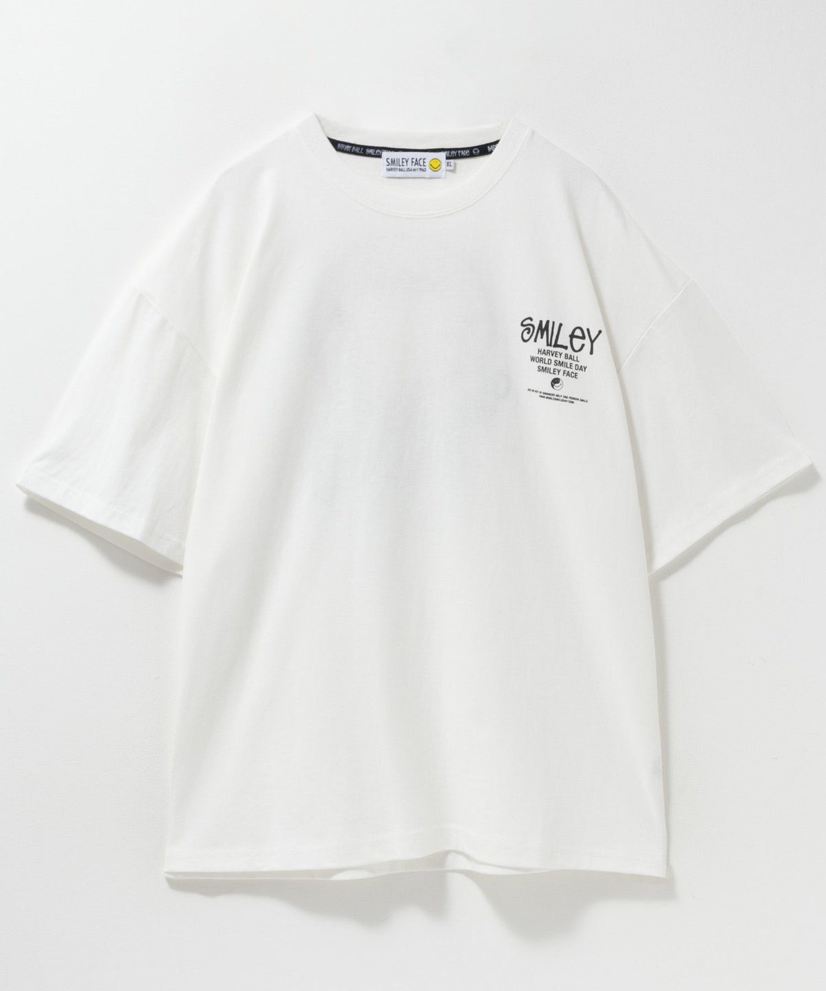 SMILEY FACE ワッペンTシャツ メンズ ネコポス 対応商品