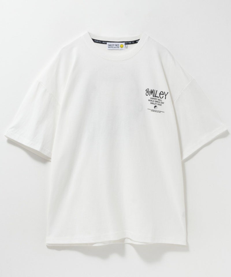 SMILEY FACE ワッペンTシャツ メンズ メール便 対応商品商品画像-6