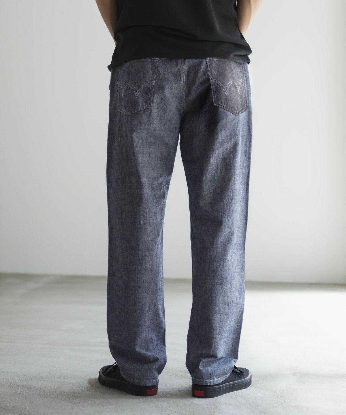 EDWIN 5ポケットデニムイージーパンツ レギュラーストレート メンズ