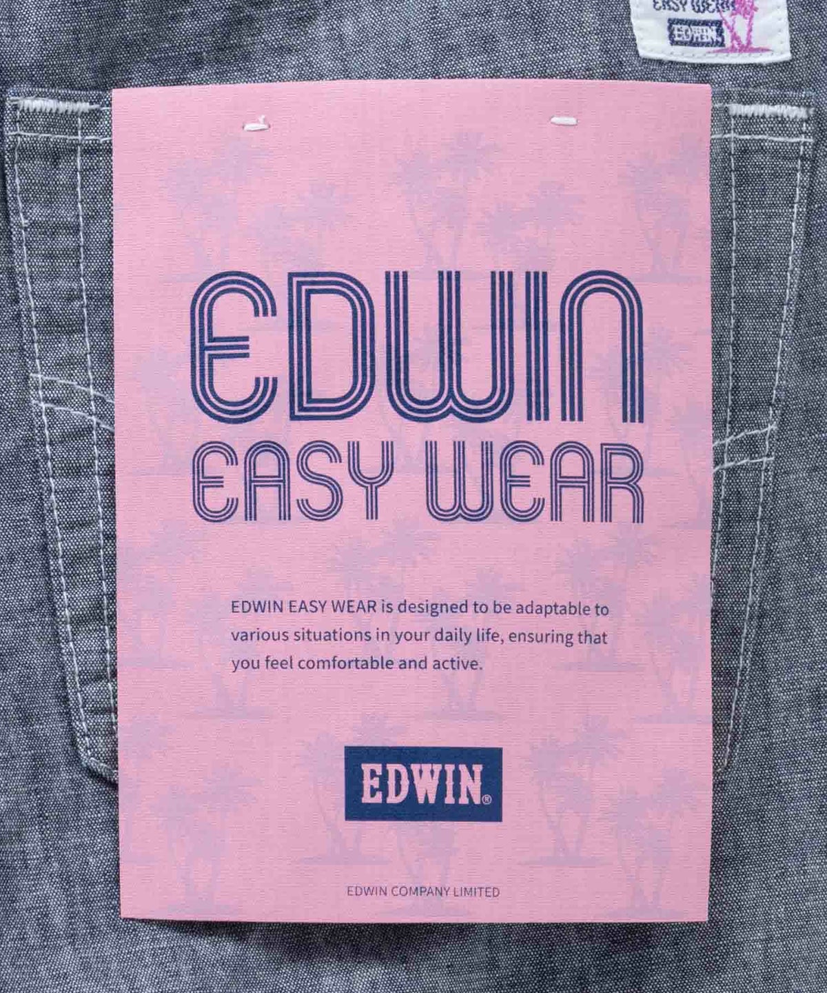 EDWIN 5ポケットデニムイージーパンツ レギュラーストレート メンズ