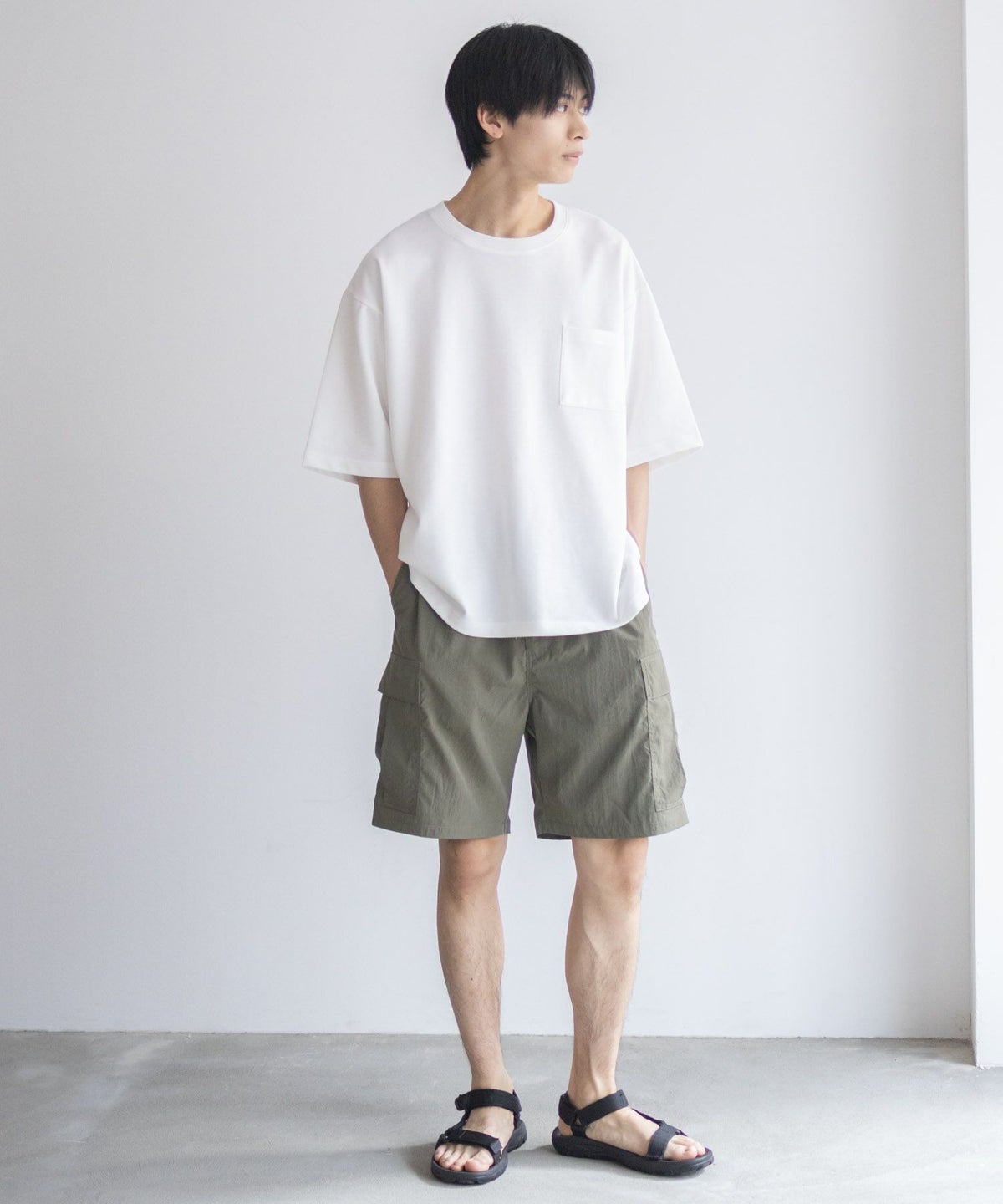 NAVY カーゴショートパンツ メンズ