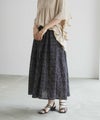 Howdy Marie  インドファブリック 綿ボイル総柄スカート レディース商品サムネイル-4
