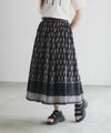 Howdy Marie インドファブリック 綿ボイル総柄スカート レディース商品サムネイル-5