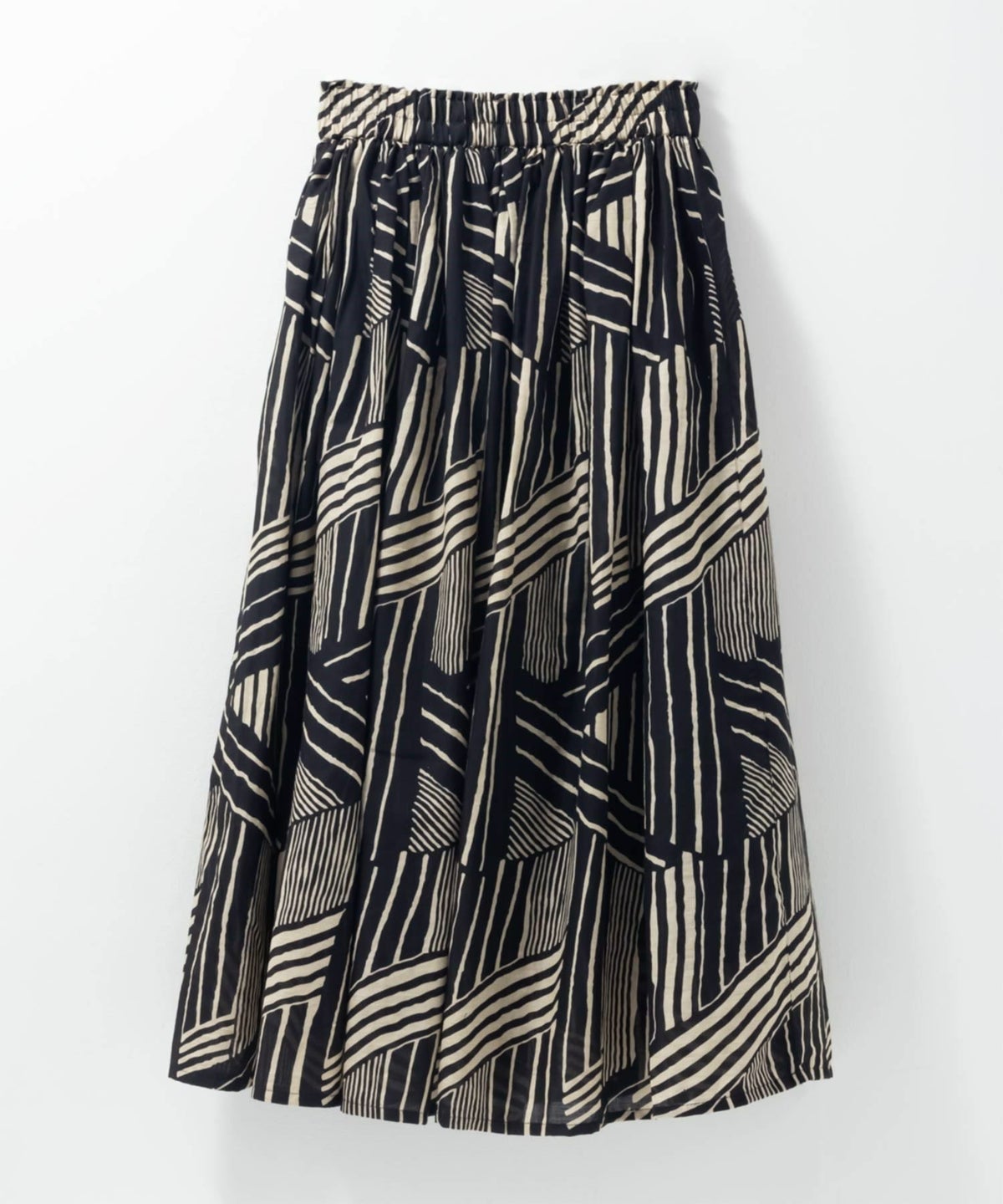 Howdy Marie インドファブリック 綿ボイル総柄スカート レディース