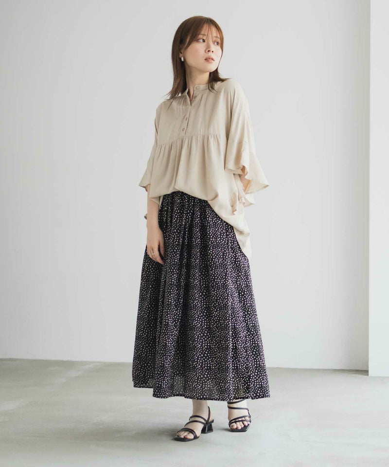 Howdy Marie インドファブリック 綿ボイル総柄スカート レディース商品画像-37