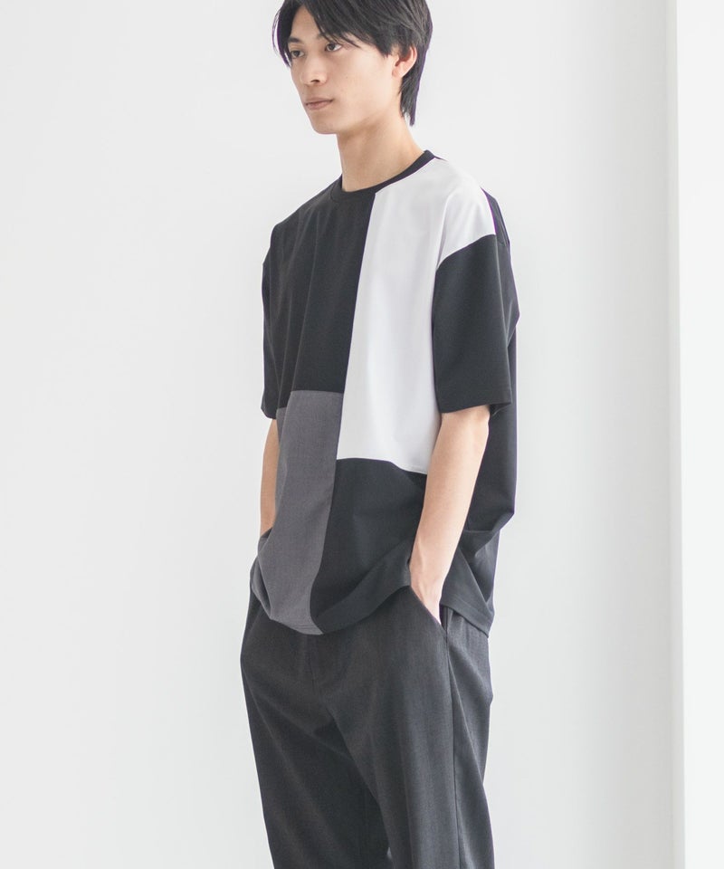 URBAN COLLECTION AIR Smoosy 切替Tシャツ メンズ メール便 対応商品商品画像-5