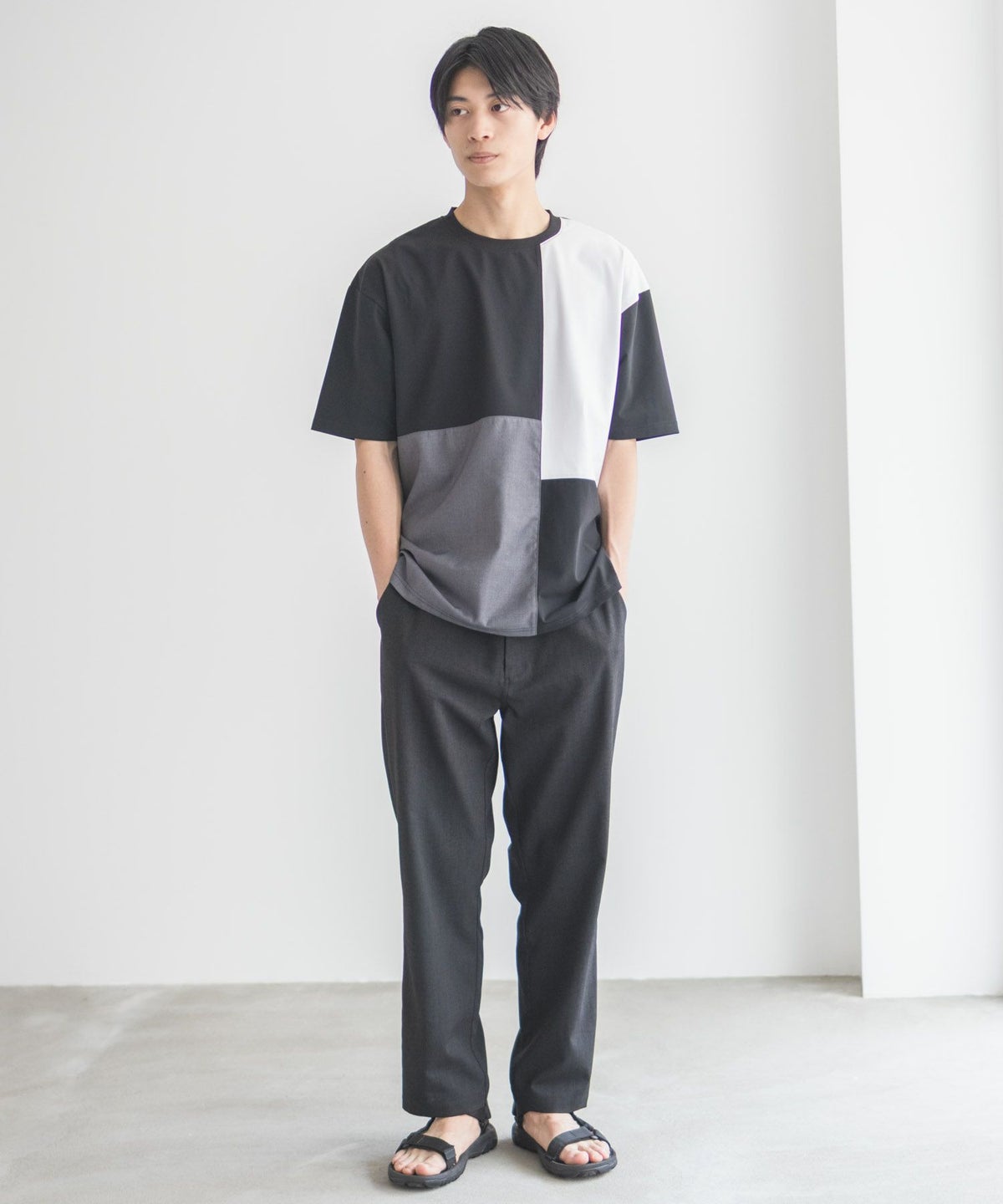 URBAN COLLECTION AIR Smoosy 切替Tシャツ メンズ ネコポス 対応商品