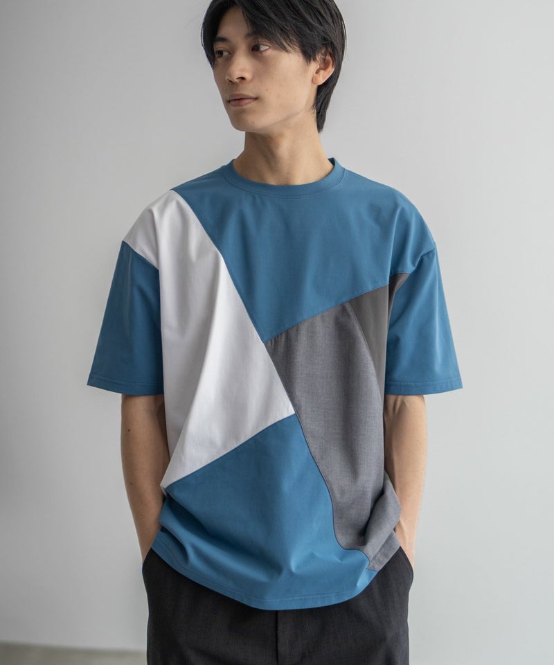 URBAN COLLECTION AIR Smoosy 切替Tシャツ メンズ メール便 対応商品商品画像-2