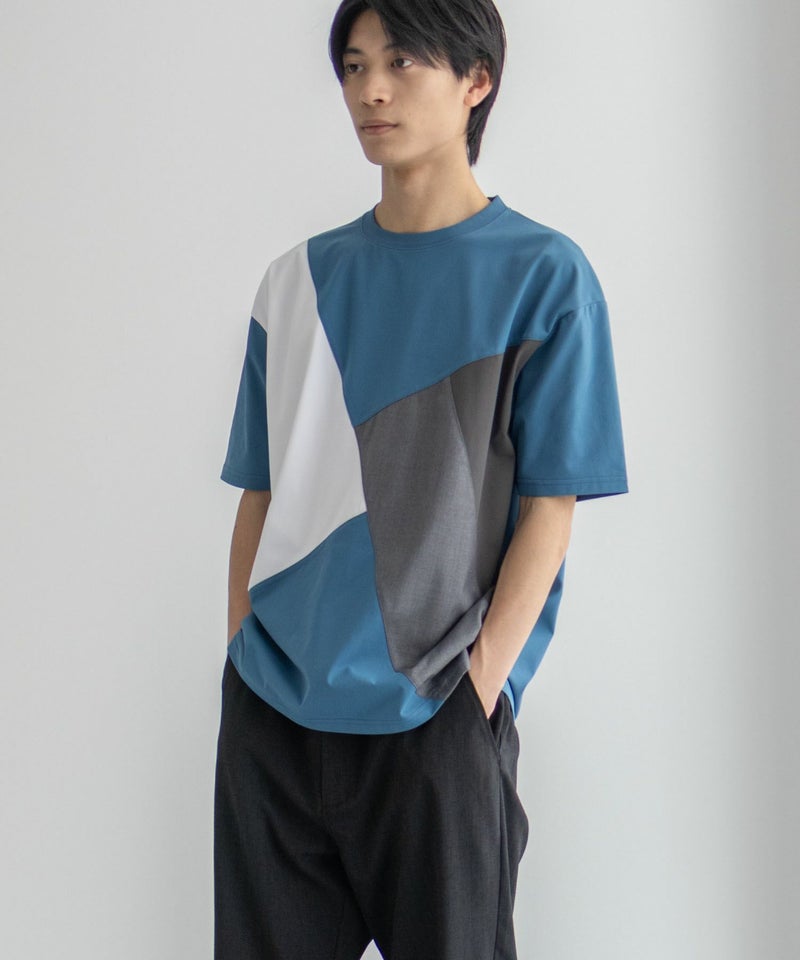 URBAN COLLECTION  AIR Smoosy 切替Tシャツ メンズ メール便 対応商品商品画像-12