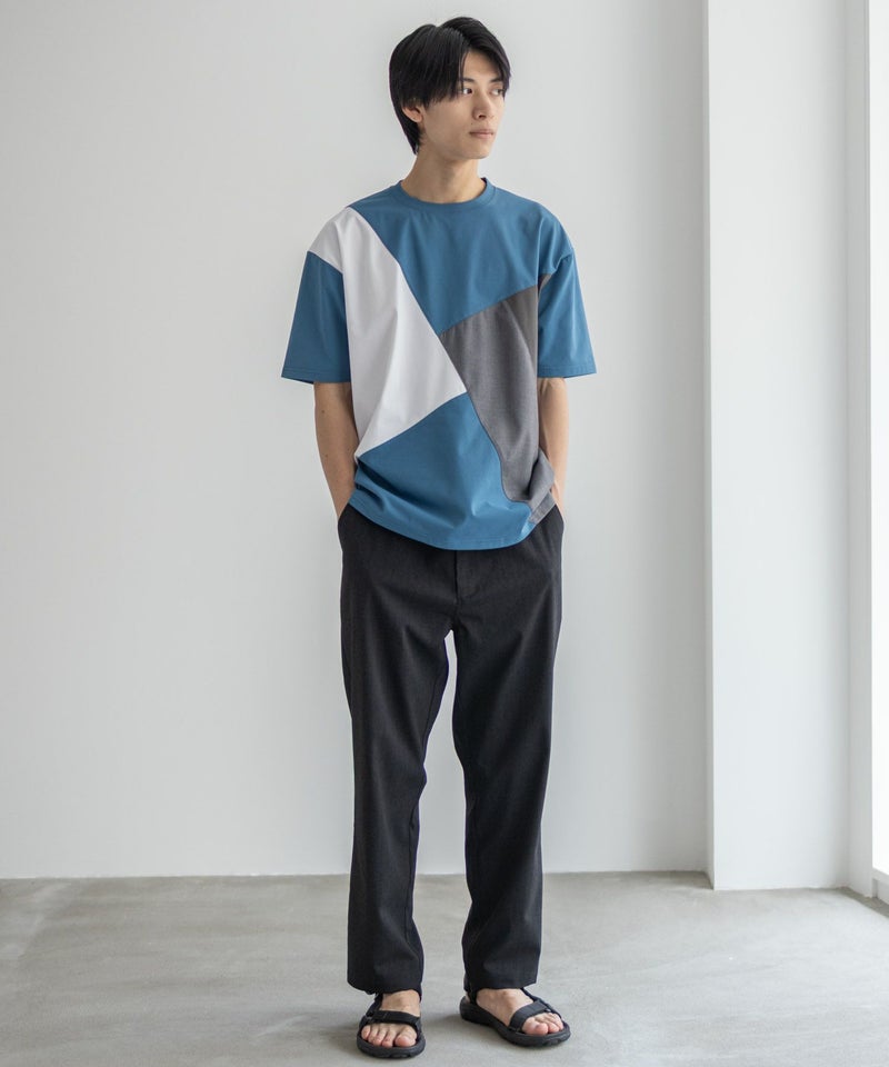 URBAN COLLECTION AIR Smoosy 切替Tシャツ メンズ メール便 対応商品商品画像-13