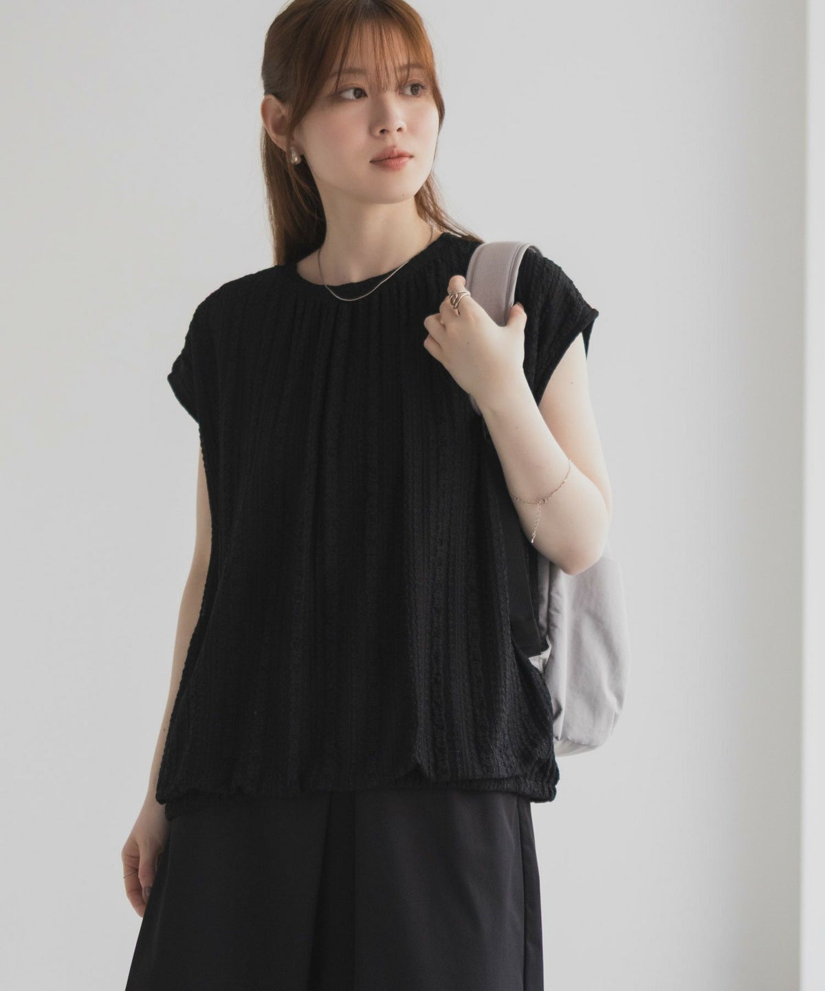 HusHusH レースバルーンフレンチTシャツ レディース ネコポス 対応商品