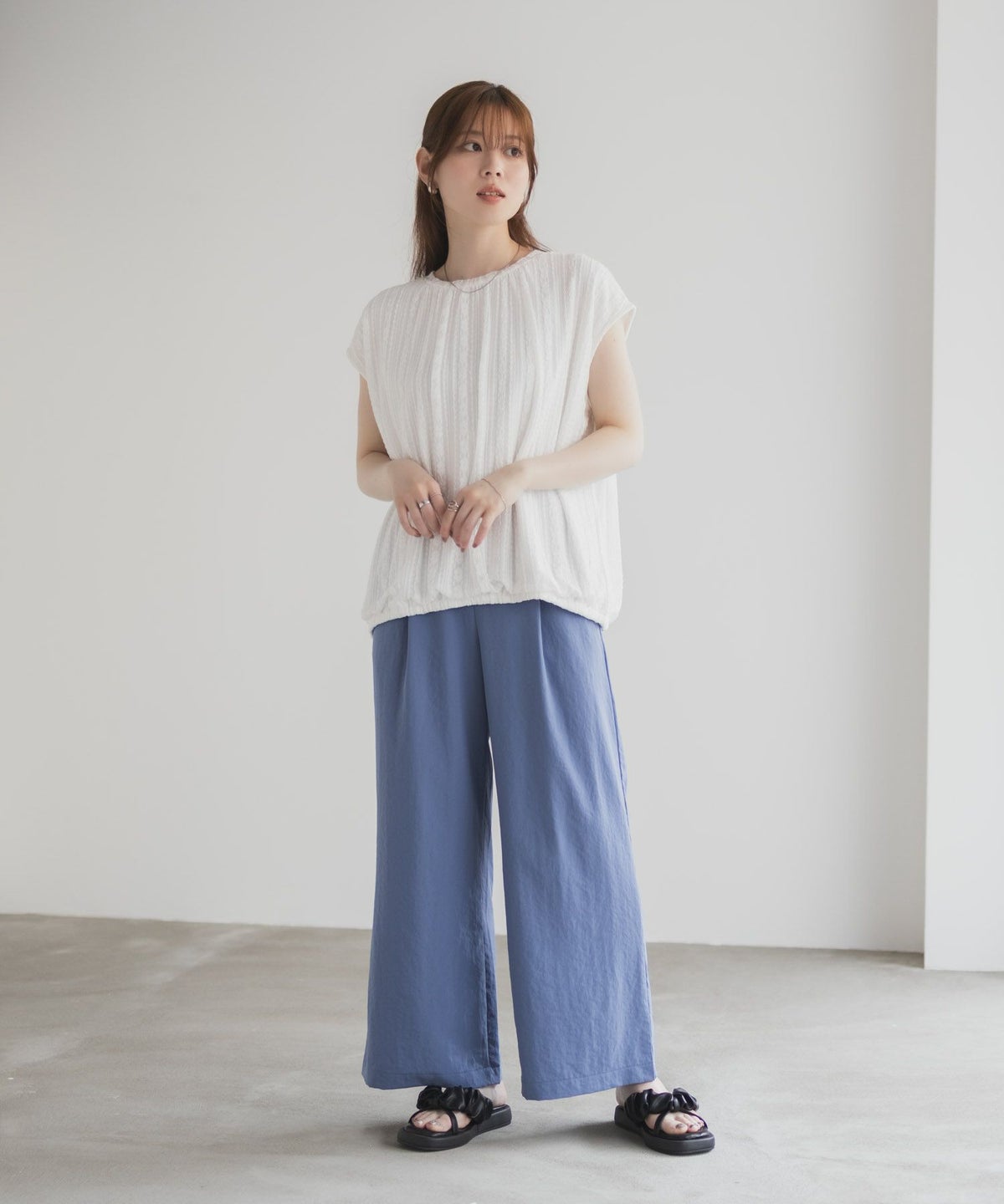 HusHusH レースバルーンフレンチTシャツ レディース ネコポス 対応商品