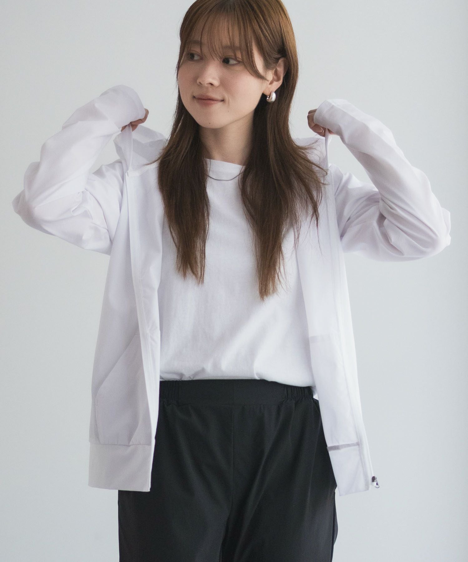 nAvy ラッシュガード ジップパーカー レディース