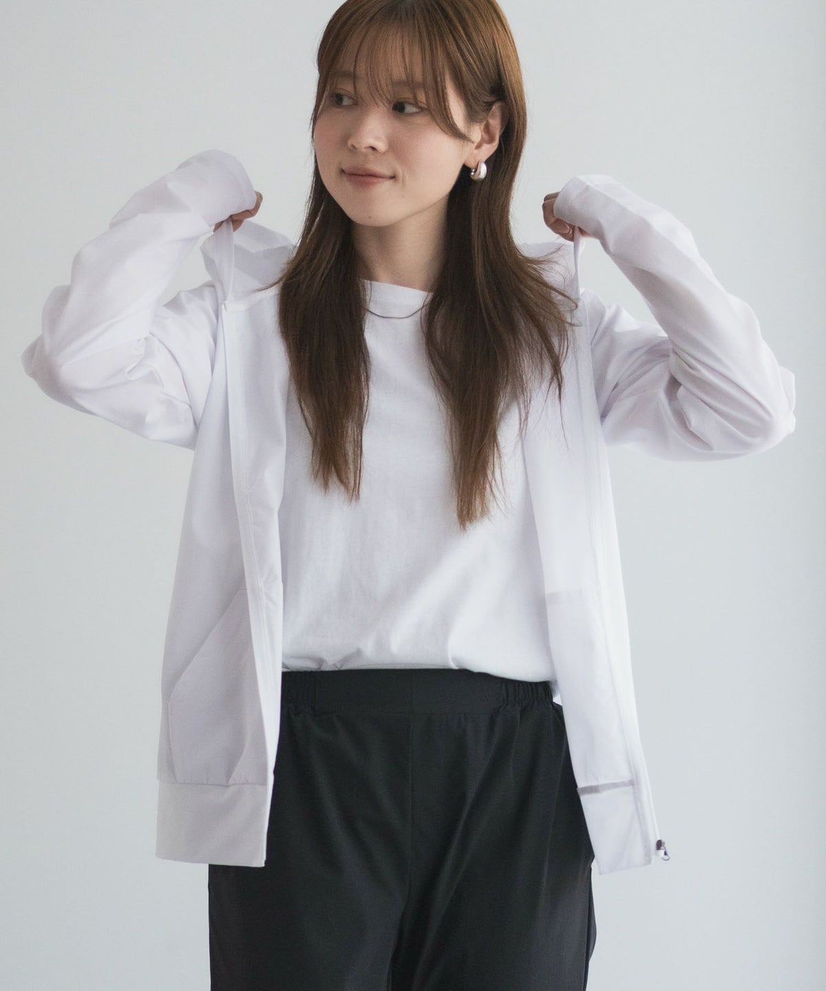 nAvy ラッシュガード ジップパーカー レディース