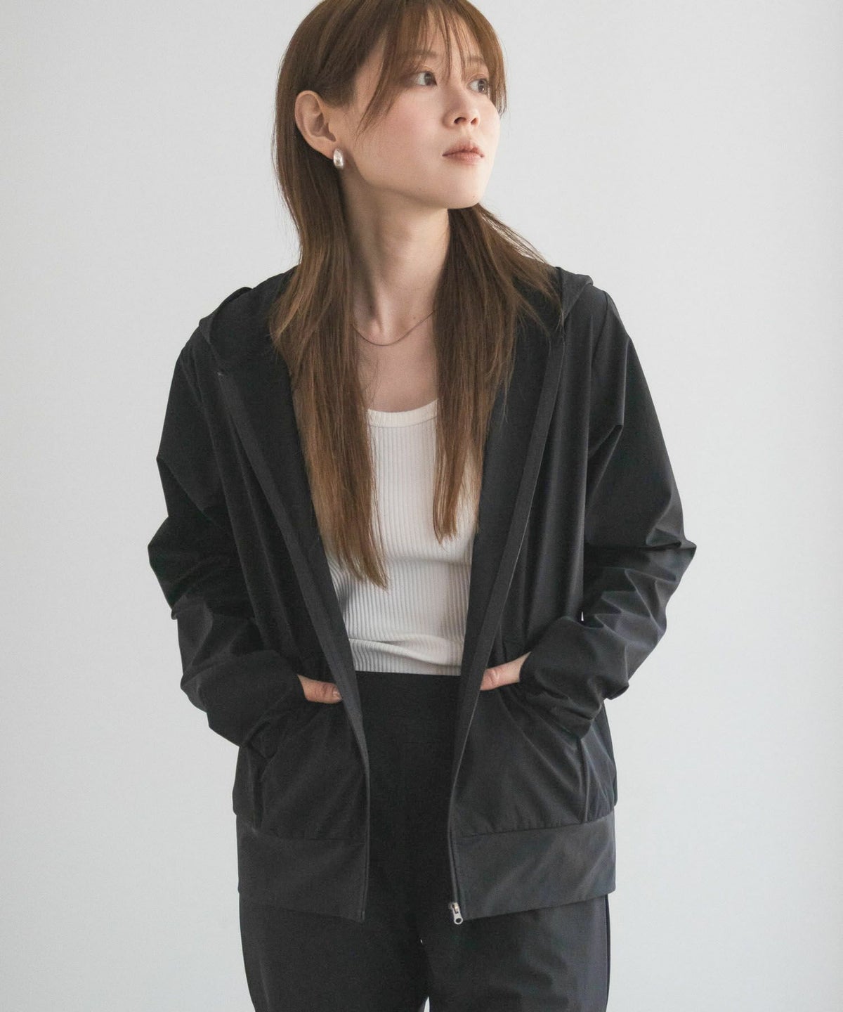 nAvy ラッシュガード ジップパーカー レディース