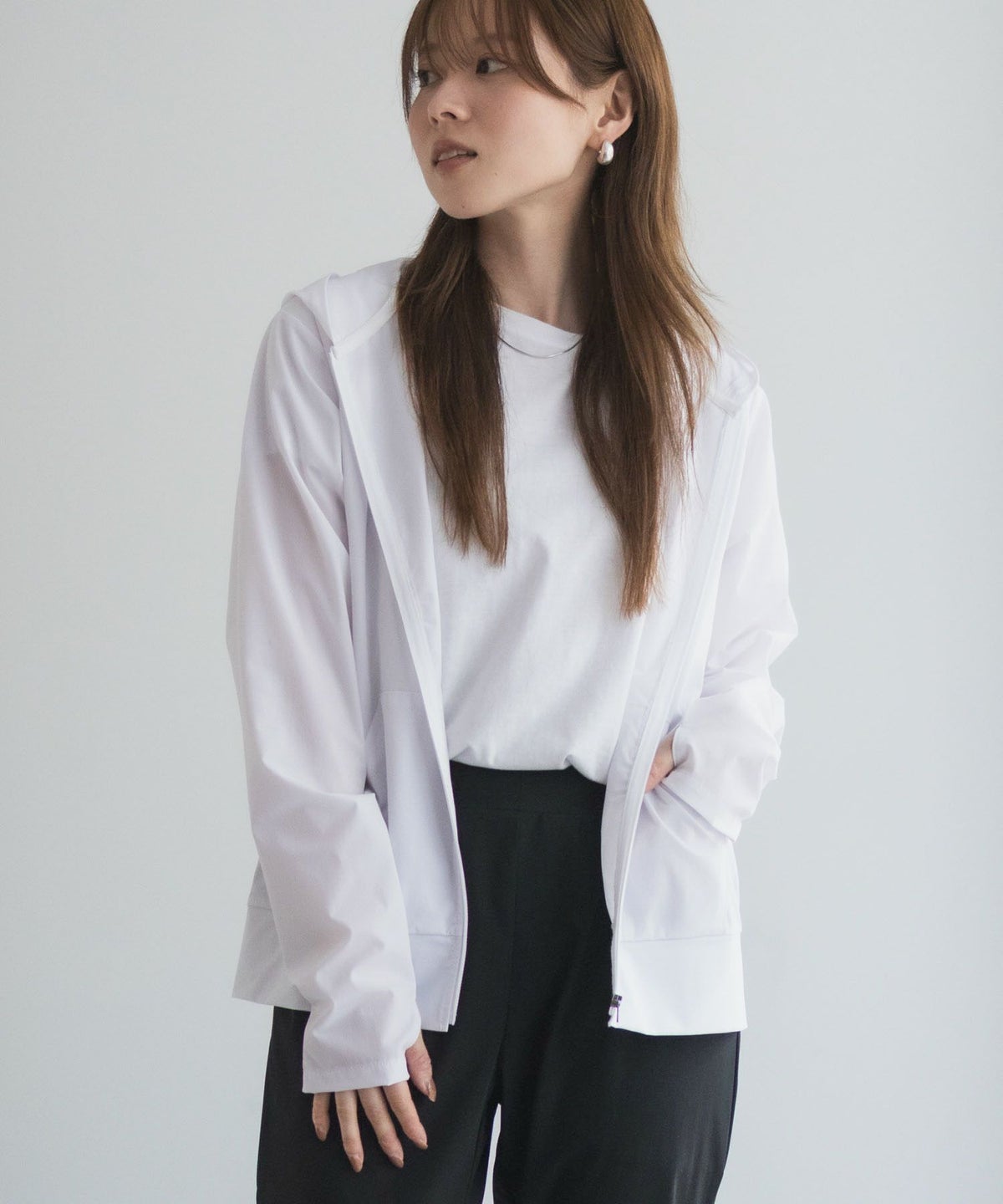 nAvy ラッシュガード ジップパーカー レディース