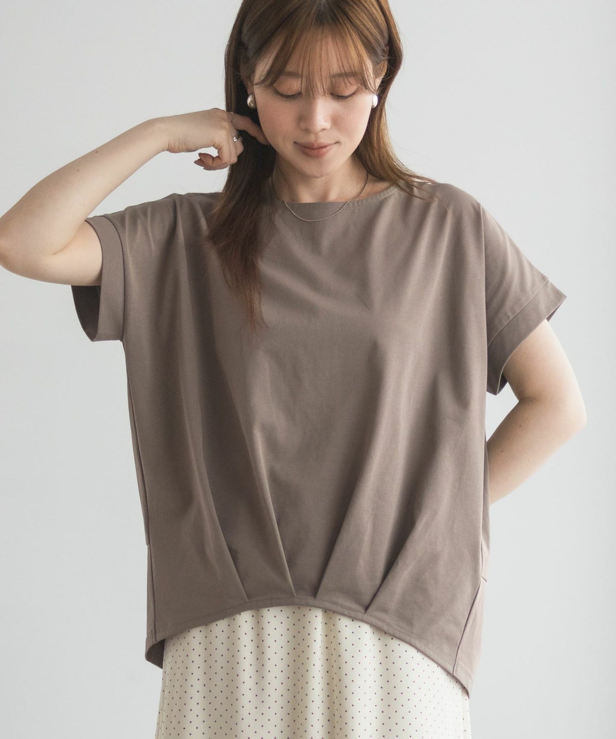 nAvy SARARI 裾タックプルオーバー レディース ネコポス 対応商品