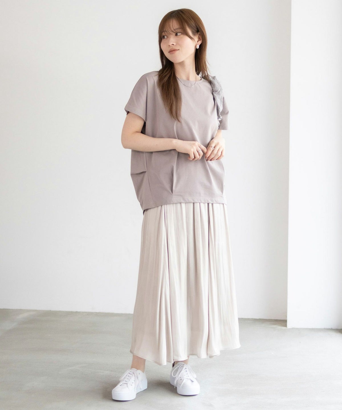 nAvy SARARI 裾切替プルオーバー レディース ネコポス 対応商品